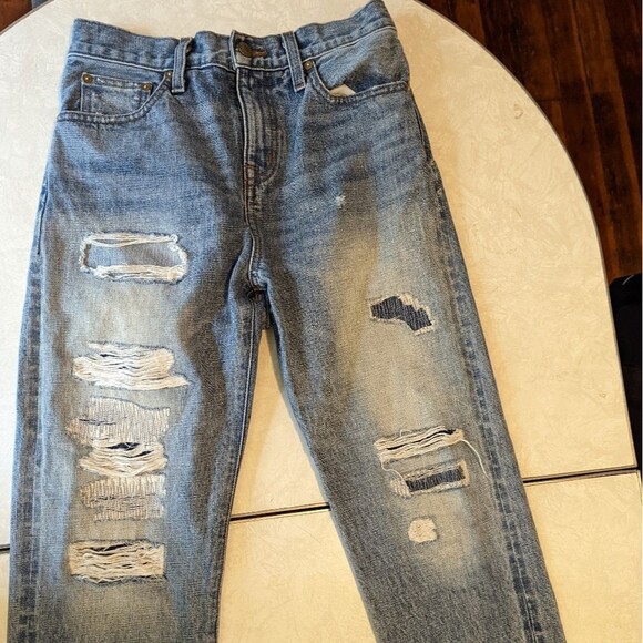 Point Sur Shoreditch Made in USA Distressed and Patched Selvedge Denim - Picture 4 of 14